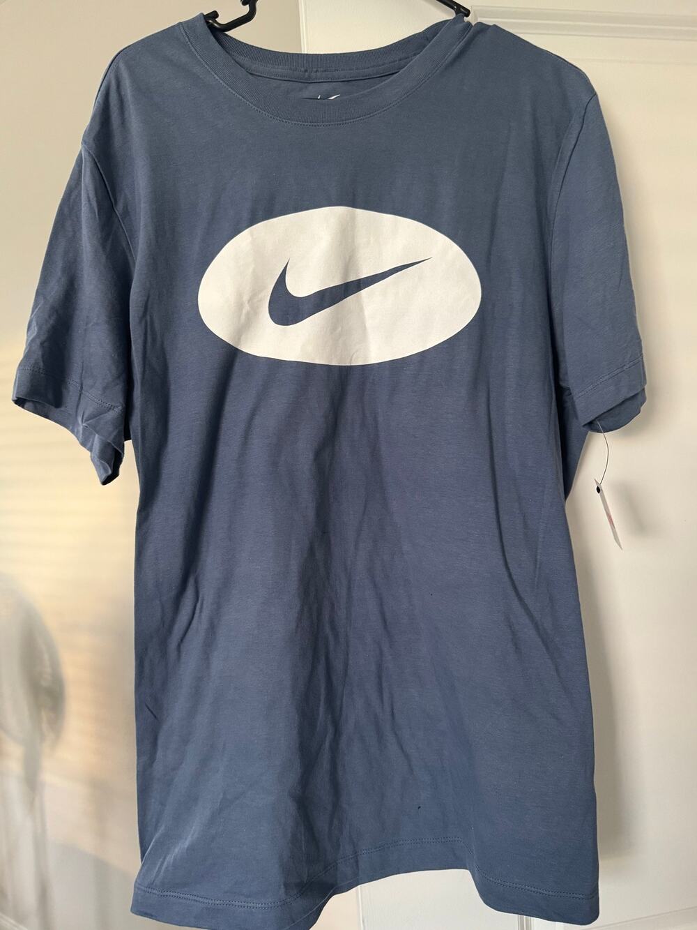 NWT Nike Men’s Swish Logo Blue Tee Shirt Large
